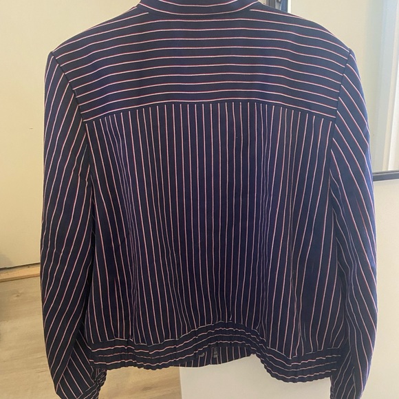 BANANA REPUBLIC striped suit jacket - Picture 2 of 3